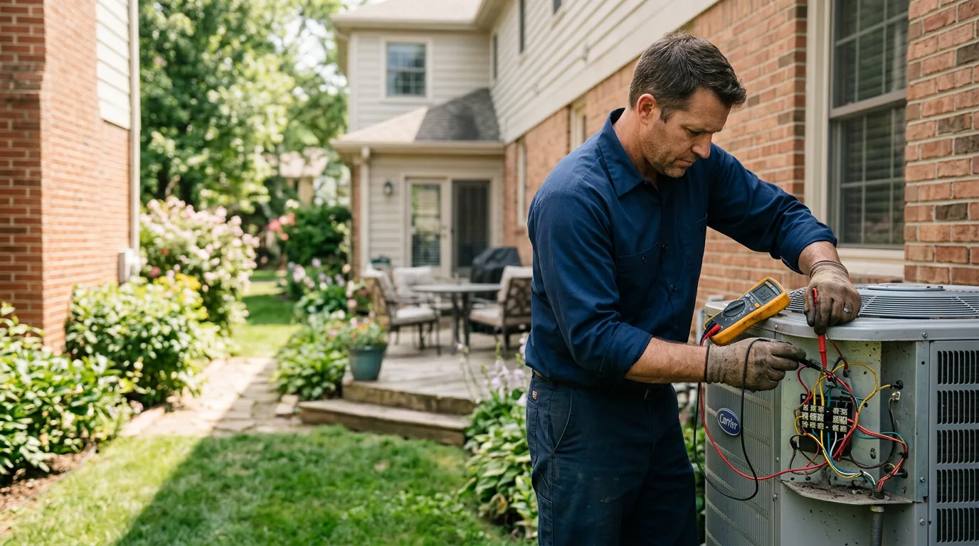 HVAC technician working near Lawn, TX